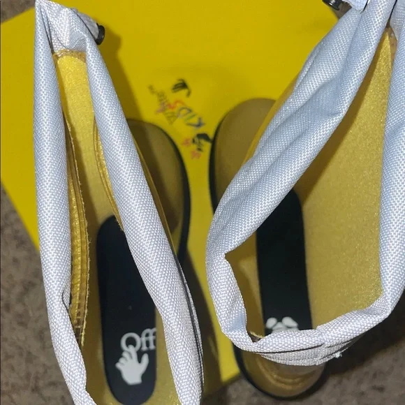 Off-White Yellow Kids Rain Boots - Picture 5 of 6